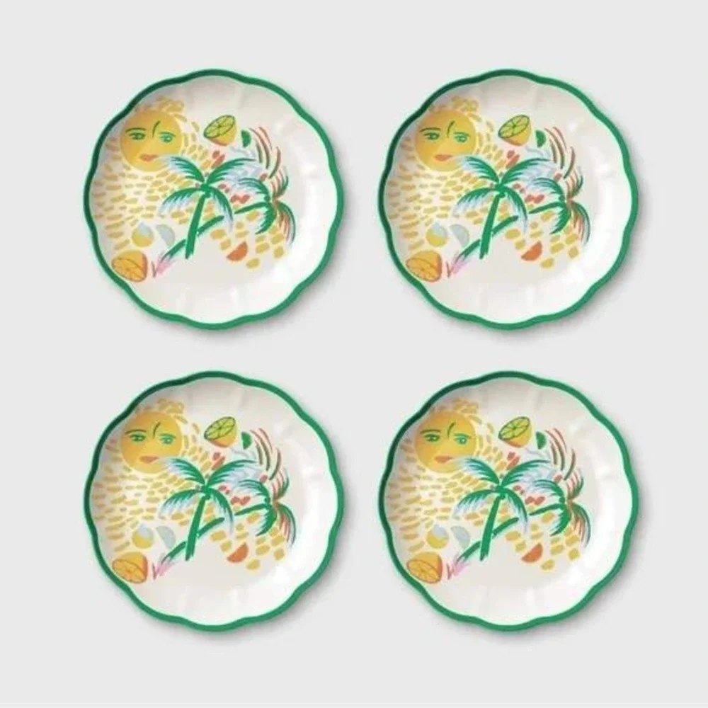 Roller Rabbit x Target‎ Set Melamine Plates 9